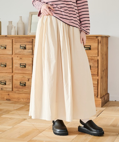 Crisp（クリスプ）の「ギャザーボリュームスカート（スカート・レディース・ブラック/アイボリー/イエロー・1/2）」の22枚目の写真