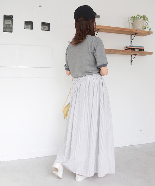 Crisp（クリスプ）の「ギャザーボリュームスカート（スカート・レディース・ブラック/アイボリー/イエロー・1/2）」の10枚目の写真