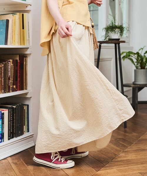 Crisp（クリスプ）の「ギャザーボリュームスカート（スカート・レディース・ブラック/アイボリー/イエロー・1/2）」の19枚目の写真