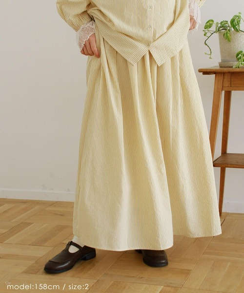 Crisp（クリスプ）の「ギャザーボリュームスカート（スカート・レディース・ブラック/アイボリー/イエロー・1/2）」の21枚目の写真