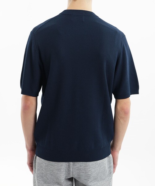 MACKINTOSH PHILOSOPHY(マッキントッシュ フィロソフィー)の「フラッフィーニット 半袖セミモックネック(ニット/セーター・メンズ・ブラック/ホワイト/ダークネイビー・38/40/42)」の9枚目の写真