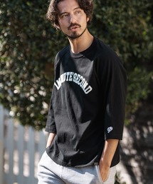 1minute 1second（ワンミニットワンセカンド）の「mlt4644- loose fit college logo cut & sewn カットソー（Tシャツ/カットソー）」