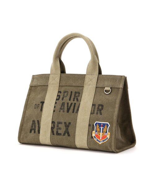 AVIREX(アヴィレックス)の「STENCIL MINI TOTE BAG / ステンシル ミニトートバッグ / AVIREX / アヴィレックス(トートバッグ・メンズ・オリーブ系・F)」の5枚目の写真