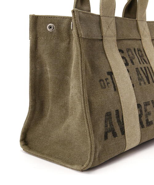 AVIREX(アヴィレックス)の「STENCIL MINI TOTE BAG / ステンシル ミニトートバッグ / AVIREX / アヴィレックス(トートバッグ・メンズ・オリーブ系・F)」の11枚目の写真