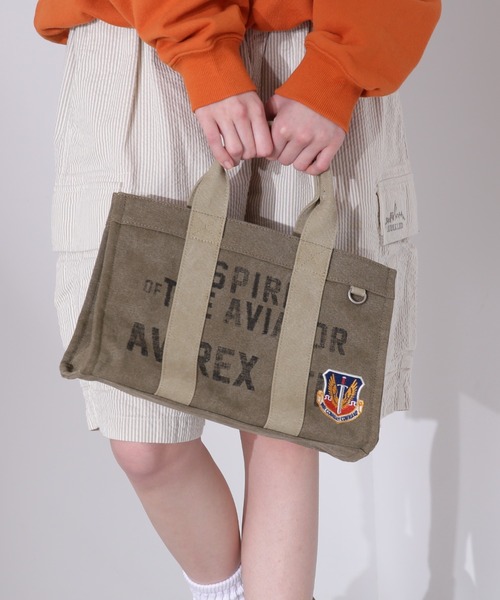 AVIREX(アヴィレックス)の「STENCIL MINI TOTE BAG / ステンシル ミニトートバッグ / AVIREX / アヴィレックス(トートバッグ・メンズ・オリーブ系・F)」の16枚目の写真