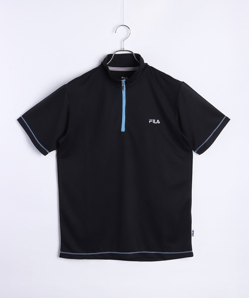 FILA(フィラ)の「FILA ダブルメッシュ ハーフジップ 吸水速乾Tシャツ UVカット付(Tシャツ/カットソー・メンズ・ネイビー/ホワイト/ブラック/ネイビー系/ホワイト系その他/ブラック系その他・M/LL/L)」の15枚目の写真