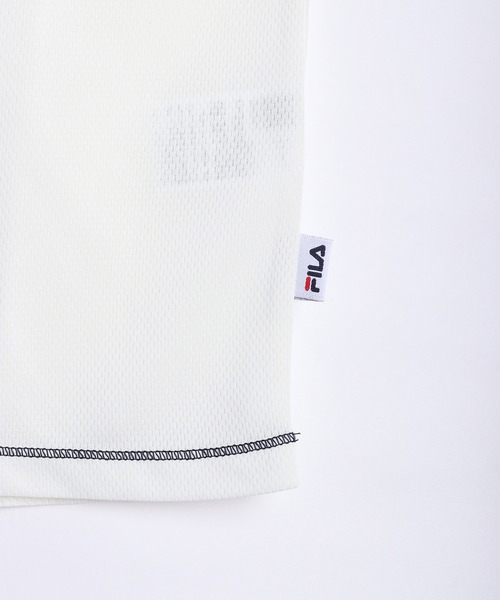 FILA(フィラ)の「FILA ダブルメッシュ ハーフジップ 吸水速乾Tシャツ UVカット付(Tシャツ/カットソー・メンズ・ネイビー/ホワイト/ブラック/ネイビー系/ホワイト系その他/ブラック系その他・M/LL/L)」の12枚目の写真
