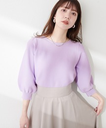 ぽわ袖ポリニット