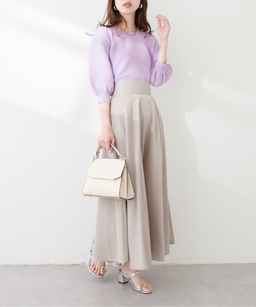 natural couture(ナチュラルクチュール)の「ぽわ袖ポリニット(ニット/セーター・レディース・ブラック/イエロー/アイボリー/ラベンダー/ブルー系その他・FREE)」の21枚目の写真