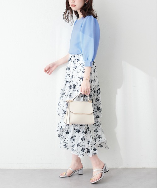 natural couture(ナチュラルクチュール)の「ぽわ袖ポリニット(ニット/セーター・レディース・ブラック/イエロー/アイボリー/ラベンダー/ブルー系その他・FREE)」の17枚目の写真