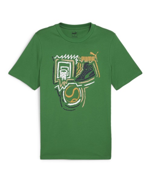 PUMA(プーマ)の「PUMA プーマ メンズ グラフィックス イヤー オブ スポーツ 半袖 Tシャツ(Tシャツ/カットソー・メンズ・ホワイト/グリーン/ブラック・MEDIUM/LARGE/XX-LARGE/X-LARGE/SMALL)」の3枚目の写真