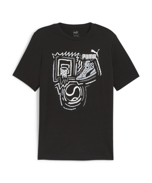 PUMA(プーマ)の「PUMA プーマ メンズ グラフィックス イヤー オブ スポーツ 半袖 Tシャツ(Tシャツ/カットソー・メンズ・ホワイト/グリーン/ブラック・MEDIUM/LARGE/XX-LARGE/X-LARGE/SMALL)」の1枚目の写真