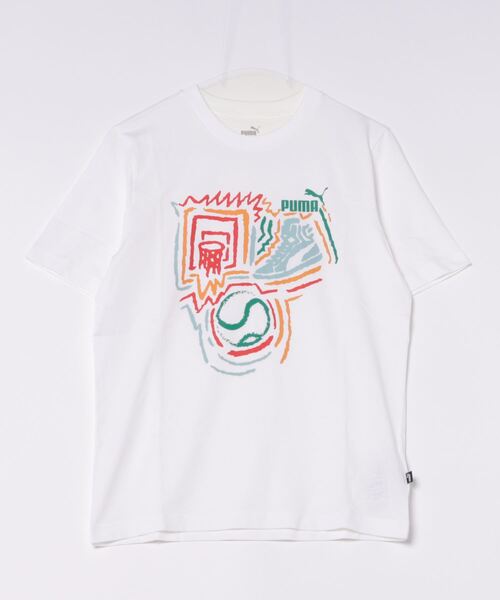 PUMA(プーマ)の「PUMA プーマ メンズ グラフィックス イヤー オブ スポーツ 半袖 Tシャツ(Tシャツ/カットソー・メンズ・ホワイト/グリーン/ブラック・MEDIUM/LARGE/XX-LARGE/X-LARGE/SMALL)」の8枚目の写真