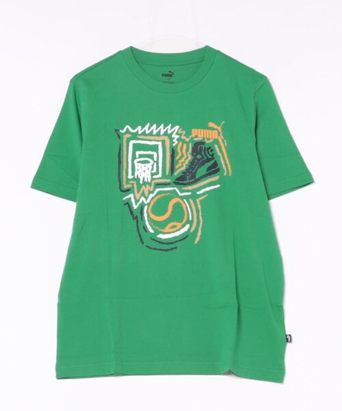 PUMA(プーマ)の「PUMA プーマ メンズ グラフィックス イヤー オブ スポーツ 半袖 Tシャツ(Tシャツ/カットソー・メンズ・ホワイト/グリーン/ブラック・MEDIUM/LARGE/XX-LARGE/X-LARGE/SMALL)」の6枚目の写真