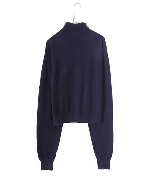 INSCRIRE（アンスクリア）の「INSCRIRE / アンスクリア：Gusset Turtle Neck：I23AW-IBC035[DEA]（ニット/セーター・レディース・ネイビー・M）」の2枚目の写真