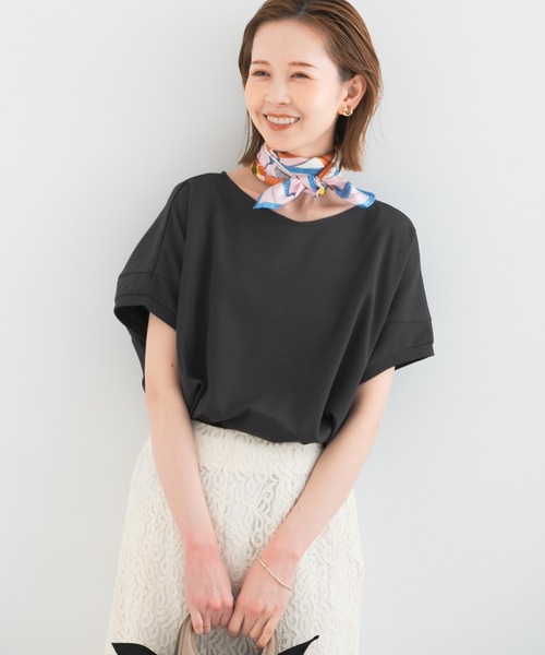 URBAN RESEARCH ROSSO WOMEN（アーバンリサーチ　ロッソ）の「『UR TECH ひやサラクール』ドルマンスリーブプルオーバー（Tシャツ/カットソー・レディース・グレー系その他/イエロー系その他/チャコールグレー/ブルー・FREE）」の6枚目の写真