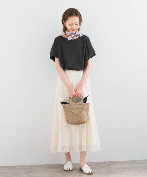 URBAN RESEARCH ROSSO WOMEN（アーバンリサーチ　ロッソ）の「『UR TECH ひやサラクール』ドルマンスリーブプルオーバー（Tシャツ/カットソー・レディース・グレー系その他/イエロー系その他/チャコールグレー/ブルー・FREE）」の7枚目の写真