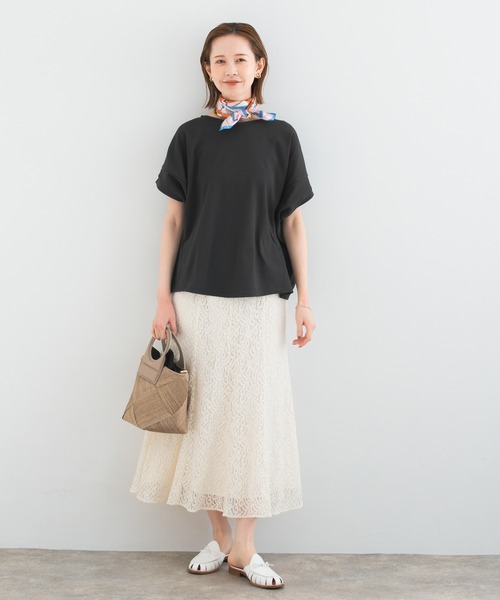 URBAN RESEARCH ROSSO WOMEN（アーバンリサーチ　ロッソ）の「『UR TECH ひやサラクール』ドルマンスリーブプルオーバー（Tシャツ/カットソー・レディース・グレー系その他/イエロー系その他/チャコールグレー/ブルー・FREE）」の8枚目の写真