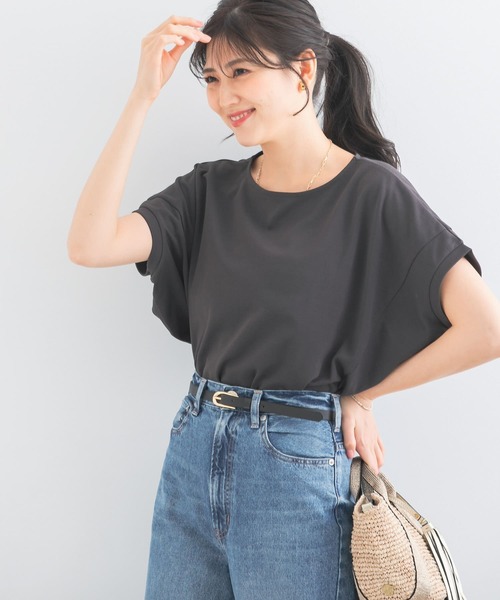 URBAN RESEARCH ROSSO WOMEN（アーバンリサーチ　ロッソ）の「『UR TECH ひやサラクール』ドルマンスリーブプルオーバー（Tシャツ/カットソー・レディース・グレー系その他/イエロー系その他/チャコールグレー/ブルー・FREE）」の9枚目の写真