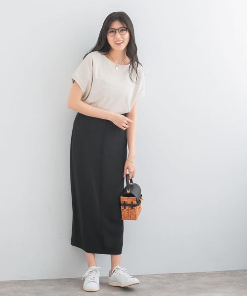 URBAN RESEARCH ROSSO WOMEN（アーバンリサーチ　ロッソ）の「『UR TECH ひやサラクール』ドルマンスリーブプルオーバー（Tシャツ/カットソー・レディース・グレー系その他/イエロー系その他/チャコールグレー/ブルー・FREE）」の17枚目の写真