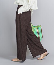 BEAUTY&YOUTH UNITED ARROWS | ジャカードプリーツ ワイドパンツ ｰウォッシャブル-(その他パンツ)
