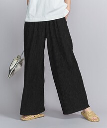 BEAUTY&YOUTH UNITED ARROWS | ジャカードプリーツ ワイドパンツ ーウォッシャブル-(その他パンツ)