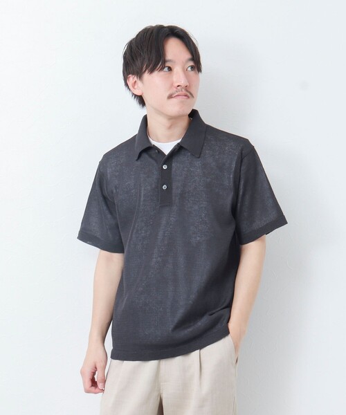 NOLLEY'S goodman(ノーリーズグッドマン)の「【WORK ABOUT】《イージーケア / 速乾性》GIMA ニットポロシャツ(ニット/セーター・メンズ・グレイッシュベージュ/イエロー/ダークネイビー・L/M)」の20枚目の写真