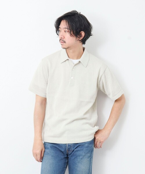 NOLLEY'S goodman(ノーリーズグッドマン)の「【WORK ABOUT】《イージーケア / 速乾性》GIMA ニットポロシャツ(ニット/セーター・メンズ・グレイッシュベージュ/イエロー/ダークネイビー・L/M)」の11枚目の写真