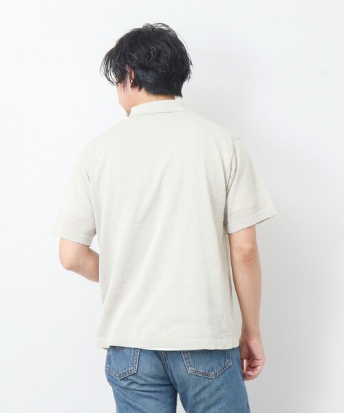 NOLLEY'S goodman(ノーリーズグッドマン)の「【WORK ABOUT】《イージーケア / 速乾性》GIMA ニットポロシャツ(ニット/セーター・メンズ・グレイッシュベージュ/イエロー/ダークネイビー・L/M)」の9枚目の写真