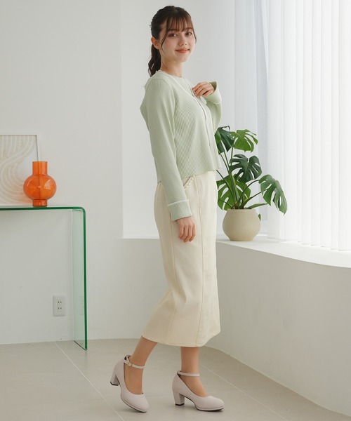 ASTORIA ODIER(アストリアオディール)の「パール配色タイトスカート(スカート・レディース・ベージュ/グリーン/ピンクベージュ・SMALL/MEDIUM/LARGE)」の9枚目の写真