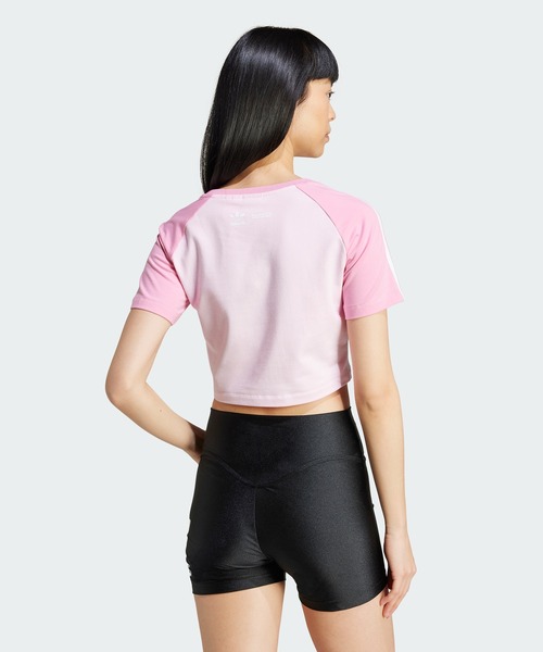 【adidas】ハローキティ 3-STRIPES BABY Tシャツ ジュニア アディダスオリジナルス×ハローキティ ショーツ & T