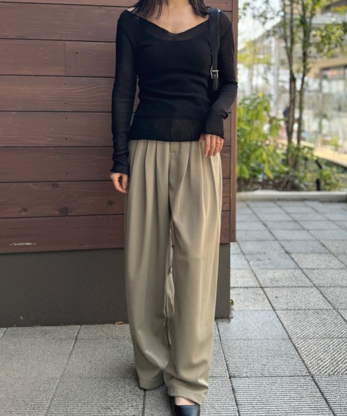 ニット セーター かぎ編みシアーニット 大人カジュアル ベーシック ナチュラル レディライク シアー ヘルシー シンプル 綺麗目 レディース セール】かぎ編みシアーニット 大人カジュアル ベーシック