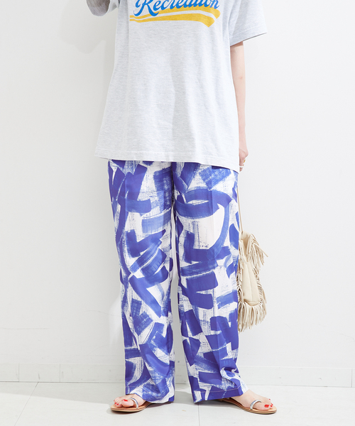 B.C STOCK（ベーセーストック）の「ウォーターカラープリントイージーパンツ（その他パンツ・レディース・ブラック/ブルー/オレンジ・FREE）」の16枚目の写真