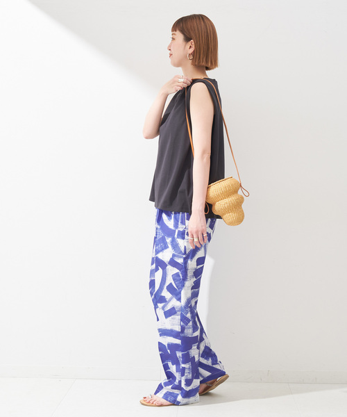 B.C STOCK（ベーセーストック）の「ウォーターカラープリントイージーパンツ（その他パンツ・レディース・ブラック/ブルー/オレンジ・FREE）」の21枚目の写真