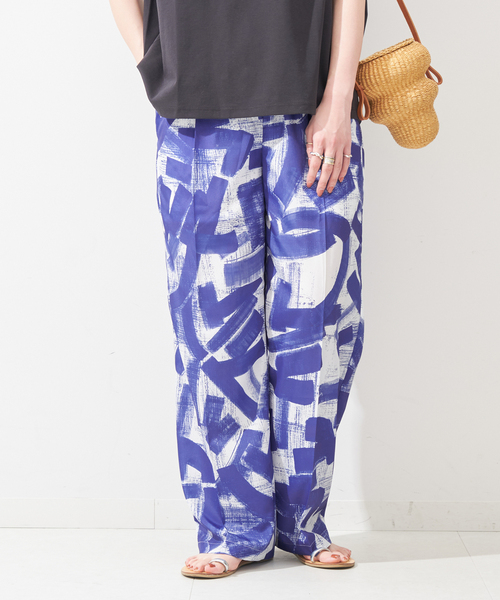 ウォーターカラープリントイージーパンツ（その他パンツ）｜B.C STOCK（ベーセーストック）