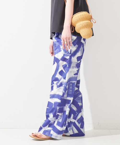 ウォーターカラープリントイージーパンツ（その他パンツ）｜B.C STOCK（ベーセーストック）