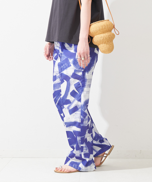 ウォーターカラープリントイージーパンツ（その他パンツ）｜B.C STOCK（ベーセーストック）