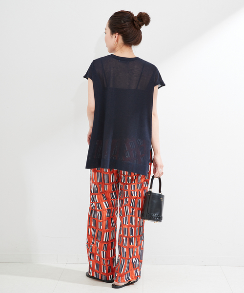 ウォーターカラープリントイージーパンツ（その他パンツ）｜B.C STOCK（ベーセーストック）