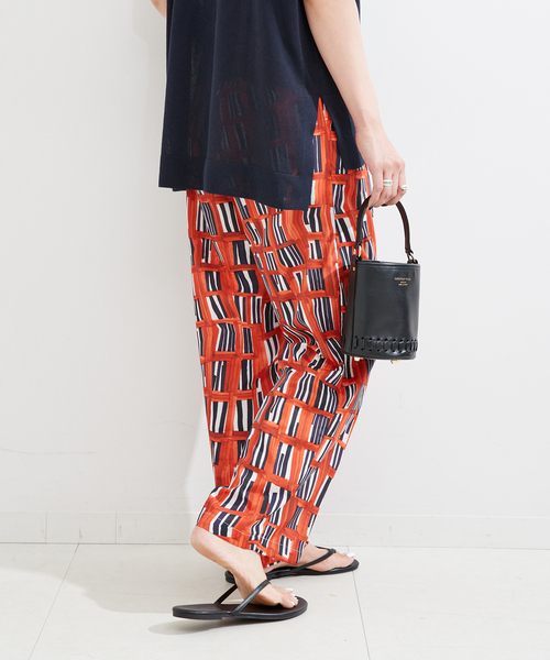 ウォーターカラープリントイージーパンツ（その他パンツ）｜B.C STOCK（ベーセーストック）