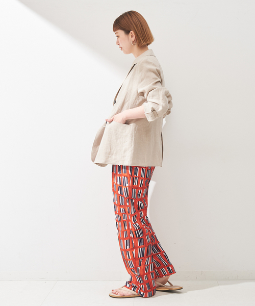 ウォーターカラープリントイージーパンツ（その他パンツ）｜B.C STOCK（ベーセーストック）