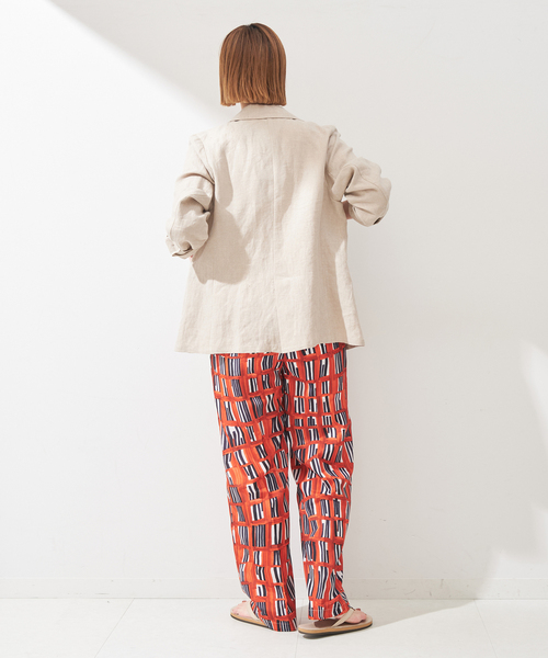 ウォーターカラープリントイージーパンツ（その他パンツ）｜B.C STOCK（ベーセーストック）