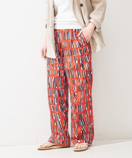 ウォーターカラープリントイージーパンツ（その他パンツ）｜B.C STOCK（ベーセーストック）