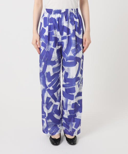 ウォーターカラープリントイージーパンツ（その他パンツ）｜B.C STOCK（ベーセーストック）