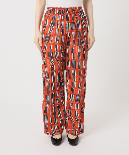 ウォーターカラープリントイージーパンツ（その他パンツ）｜B.C STOCK（ベーセーストック）