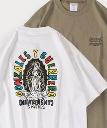 【(What it isNt) ART BY MARK GONZALES/ワットイットイズント マークゴンザレス】バックプリントアートグラフィックTシャツ/ワンポイント/オーバーサイズ