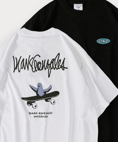 （What it isNt）ART BY MARKGONZALES（ワットイットイズント）の「【(What it isNt) ART BY MARK GONZALES/ワットイットイズント マークゴンザレス】バックプリントアートグラフィックTシャツ/ワンポイント/オーバーサイズ（Tシャツ/カットソー・メンズ・ホワイト系その他2/グレイッシュベージュ/ホワイト/ブラック/カーキ/ネイビー/ホワイト系その他/ブラック系その他/ブラック系その他2/ブラック系その他3/ダークブルー/ホワイト系その他3・M/XL/L）」の5枚目の写真