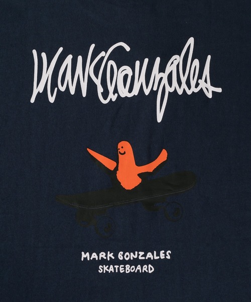 （What it isNt）ART BY MARKGONZALES（ワットイットイズント）の「【(What it isNt) ART BY MARK GONZALES/ワットイットイズント マークゴンザレス】バックプリントアートグラフィックTシャツ/ワンポイント/オーバーサイズ（Tシャツ/カットソー・メンズ・ホワイト系その他2/グレイッシュベージュ/ホワイト/ブラック/カーキ/ネイビー/ホワイト系その他/ブラック系その他/ブラック系その他2/ブラック系その他3/ダークブルー/ホワイト系その他3・M/XL/L）」の20枚目の写真