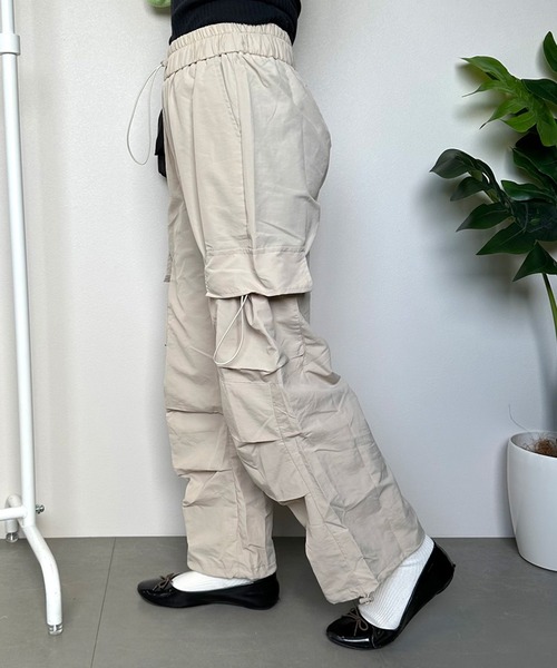 CRB(シーアールビー)の「タックカーゴパンツ(カーゴパンツ・レディース・ピンク/カーキ/ライトベージュ/ブラック・F)」の10枚目の写真