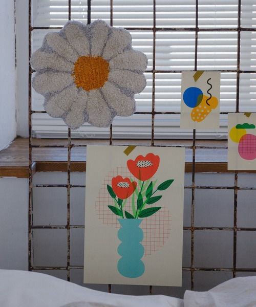 BIRTHDAY BAR(バースデイバー)の「【SAHIR サヒール】Daisy mat M(ラグ/マット・レディース・ホワイト・0)」の3枚目の写真