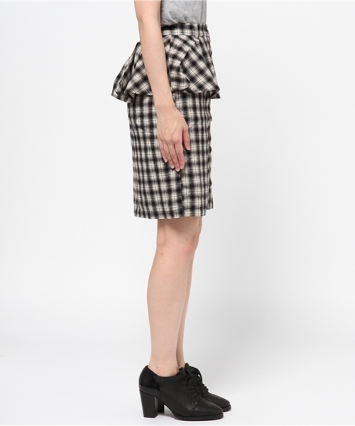 WEGO（ウィゴー）の「WEGO/前ボタンペプラムスカート（スカート・レディース・ブルー系その他/ブラック系その他・FREE）」の12枚目の写真